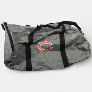 NFL Chicago Bears Gray Duffel Bag Zip Closure Shoulder Strap Handles 24"x12"x12"